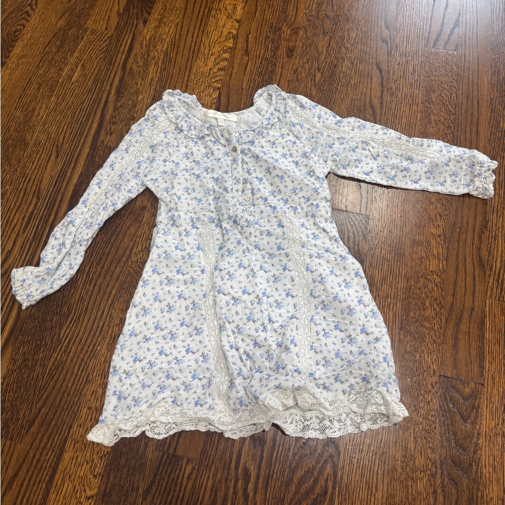 Love Shack Fancy Toddler Floral long sleeve dress